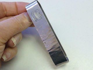 Modern Modernist KALO Hand Wrought Hammered Sterling Silver Napkin Ring CMB 2