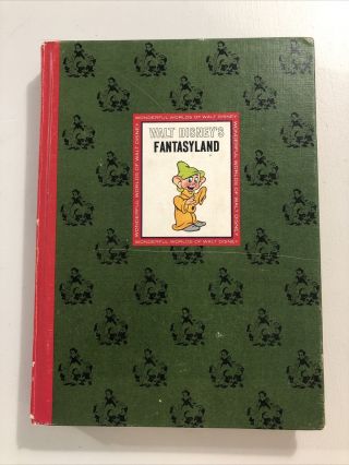 The Wonderful Worlds Of Walt Disney - Fantasyland Vintage Book 1965