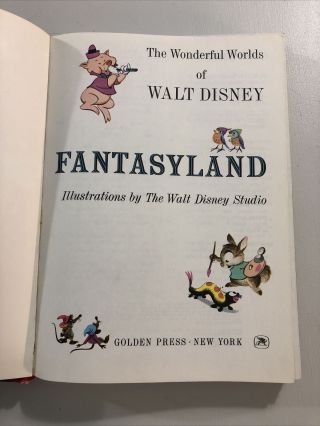 The Wonderful Worlds of Walt Disney - Fantasyland Vintage Book 1965 2