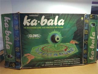 Vintage Transogram Kabala Fortune Telling Game Glow In The Dark 1967 Eye Zohar