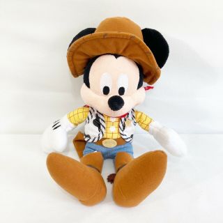 Walt Disney Mickey Mouse Plush Pixar Toy Story Woody Cowboy Disney Parks