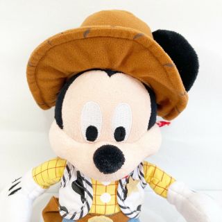 Walt Disney Mickey Mouse Plush Pixar Toy Story Woody Cowboy Disney Parks 3