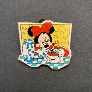 Disney Surprise Pin Le 1000 — Sleepy Minnie Mouse Drinking Coffee Zzzz (2005)