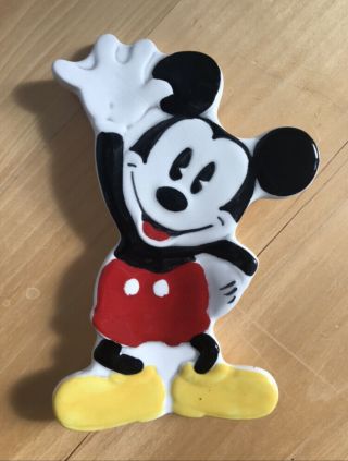 Vintage Mickey Mouse Ceramic Spoon Rest