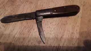Vintage Folding Pocket Knife C.  F.  Wolfertz Co.  Allentown Pa Bone Handle Old