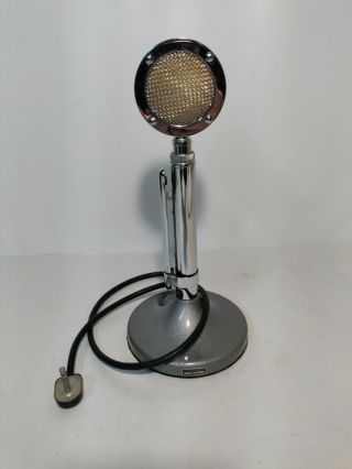 Vintage The Astatic Corp D - 104 Black Silver 1 - Pin Microphone