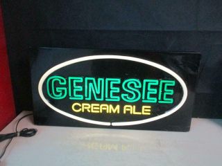 Rare Genesee Cream Ale Bar Lighted Beer Sign