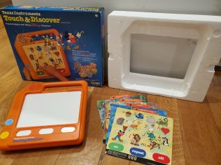 1987 Vtg Texas Instruments Touch & Discover Disney Characters With Box