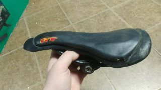 Vintage 1993 Gt Bmx Padded Viscount Gt - 6 Dropnose Bmx Seat Need Cover Reglued