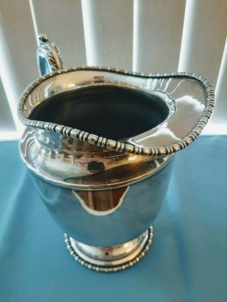 Vintage Quadruple Silver Plated Pitcher,  Marshall Fields &co.  9”