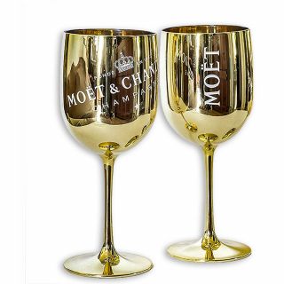 Moet & Chandon Gold Ice Imperial Acrylic Champagne Glasses - Set Of 2