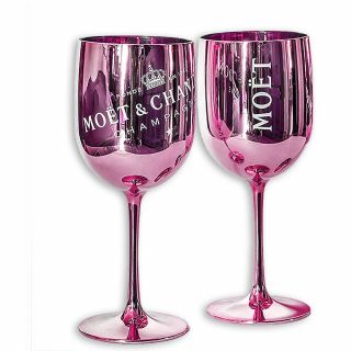 Moet & Chandon Pink Ice Imperial Acrylic Champagne Glasses - Set Of 2