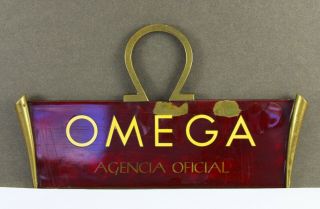 Vintage Omega Brass Store Display