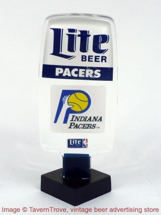 1980s Miller Lite Indiana Pacers Basketball 6¼ " Tap Handle Taverntrove