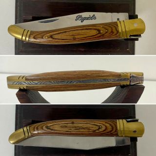 Laguiole Pocket Knife France Wood Handle Old Men 
