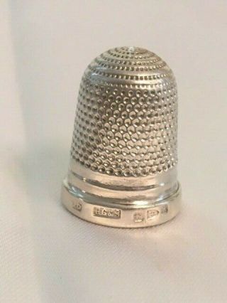 Antique Sterling Silver Thimble Henry Griffith & Sons,  Birmingham,  England