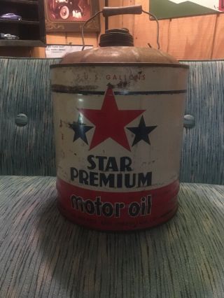 Vintage 5 Gallon Oil Cans Advertising