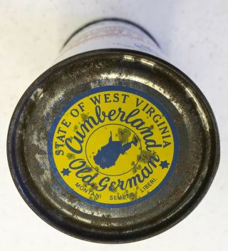 Old German Beer Flat Top Can - - Cumberland Md