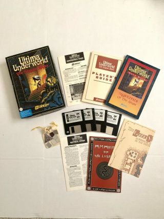 Vintage 1991 Ultima Underworld: The Stygian Abyss Pc 3.  5 " Disks Cib