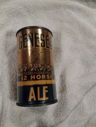 Flat Top Beer Can Genesee 12 Horse Ale Tax Stamp Ohio Opening Instruction