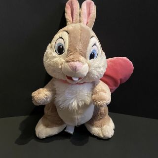 10 " Disney Store Exclusive Easter Bow Miss Bunny Plush Thumper Bambi Pink Tan
