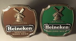 Vintage Heineken Beer Imported Special Dark Holland Windmill Signs 3