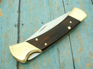 BIG VINTAGE FRONTIER USA DOUBLE EAGLE FOLDING LOCKBACK POCKET KNIFE SET KNIVES 2