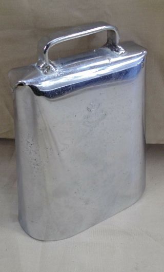 Vintage Zildjian Zil - Bel Silver Chrome Cowbell Percussion Usa Made 7.  5 " X 5.  5 "
