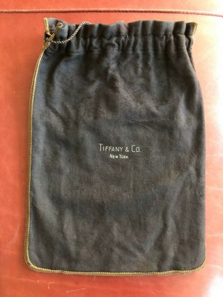 Vintage Tiffany & Co.  Jewelry Bag Storage Anti - Tarnish Sterling 8 1/2 X 11 1/2 "