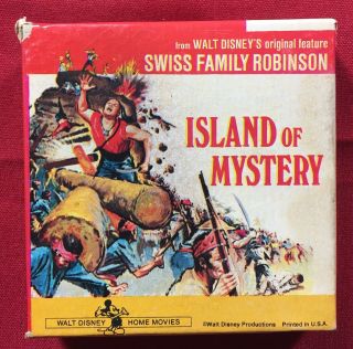 Vintage Walt Disney Swiss Family Robinson Island Of Mystery 8mm Film Sp22