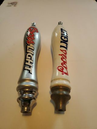 2 Coors Light Beer Tap Handles From The Historic Newburg Inn,  Nazareth Pa