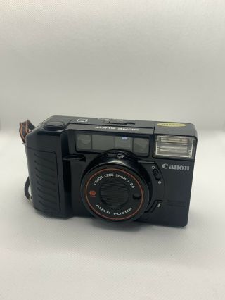 Vintage Canon Sure Shot Af35m Ii 38mm 1:2.  8 Lens With Carrying Case