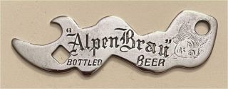 1910s Alpen Brau Bottled Beer St Louis Missouri Early Morn Bottle Opener A - 4 - 17b