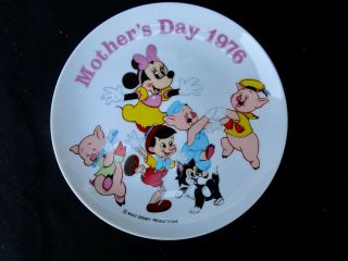 Disney Mickey Mouse Mothers Day 1976 Collector Plate Limited Edition
