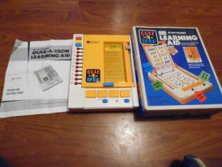 Vintage Sears Quiz - A - Tron Tomy Electronic Learning Aid 4 Book