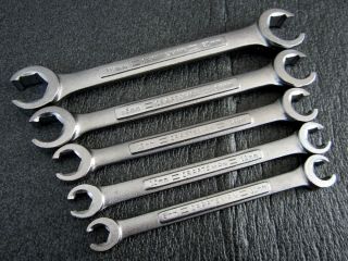 Vintage Craftsman 5pc Metric Flare Nut Wrench Set - Va - Made In Usa