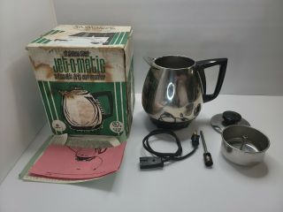 Vtg Saladmaster Jet - O - Matic Automatic Coffee Maker Pot Model 10 Cup