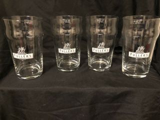 4 Griffin Brewery Fuller’s Fullers Beer Pint Glasses London England Brewing N