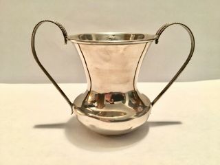 Antique Sterling Silver Miniature Vase / Cigarette Holder