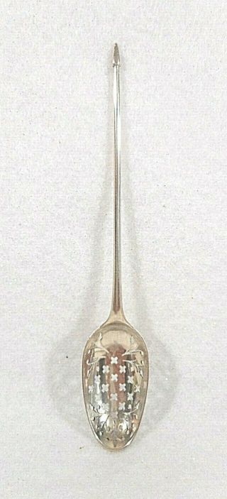 Sterling Silver,  Possibly Dutch,  Condiment Spoon,  Unknown Pattern