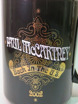 Coffee Cup Tea Mug Paul Mccartney (the Beatles) " Back In The U.  S.  " 2002 M Ware