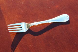 Christofle Rubans One Silver Plated Salad Fork