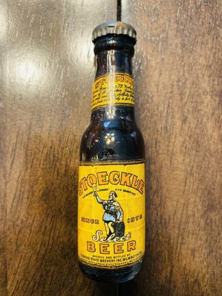 Vintage Stoeckle Mini Beer Bottle S&p Diamond State Brewing Wilmington De