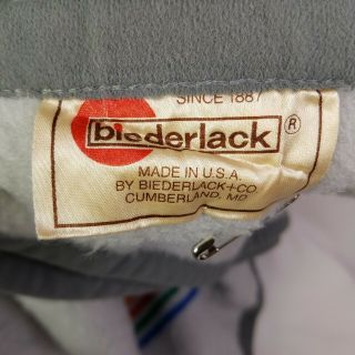 Biederlack Retro Stripe Throw Blanket Vintage 80s Gray Rainbow 58 X 72 USA 3
