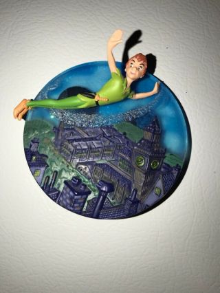 Peter Pan Flys Over London Big Ben Magnet - Modified Hallmark Ornament