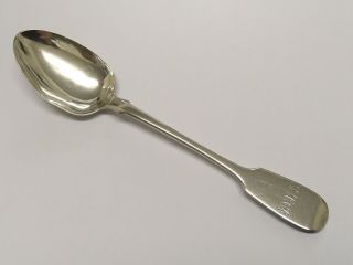 Lovely Irish Victorian Solid Silver Rat - Tail Spoon By John Smyth Dublin 1863