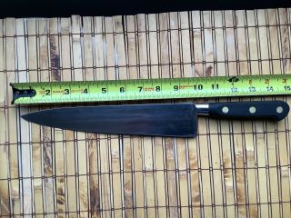 Vintage 10 " French Sabatier Professional Stainless Steel Chef Knife Razor Sharp