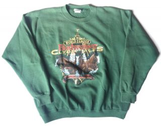 Vintage 90s World Famous Budweiser Clydesdales Real Horsepower Sweatshirt (xl)