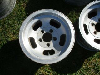 1 14 X 7 Slotted Mag Wheel Old School Slot Vintage 5 X 4.  75  Et Ansen Chevy 15