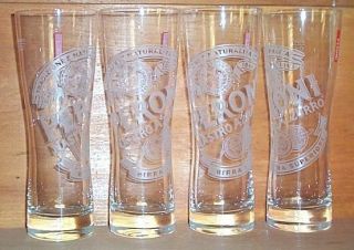 Peroni Signature Tumbler 4 Beer Pint Glasses 31cl